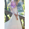 V-Neck Off Shoulder Mermaid Bride Dress