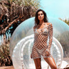 Fishnet Mesh Pearl Transparent Hollow Cover ups