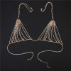 Rhinestone Body Chain Harness Bra Beach Jewelry