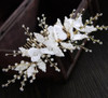 Floral Beads Rhinestone Bridal Hairpieces Jewelry