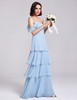 One Shoulder Chiffon A-line Ruffles Bridesmaid Dresses