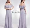 One Shoulder Chiffon A-line Ruffles Bridesmaid Dresses