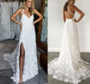 Sexy Ivory Lace Beach Wedding Dress