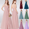 Sweetheart A-line V-neck Sleeveless Bridesmaid Dresses