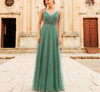 Sweetheart A-line V-neck Sleeveless Bridesmaid Dresses