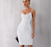 Spaghetti Strapless Midi Celebrity Evening Dress