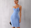 Spaghetti Strapless Midi Celebrity Evening Dress