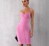 Spaghetti Strapless Midi Celebrity Evening Dress