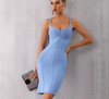 Spaghetti Strapless Midi Celebrity Evening Dress