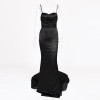 Elegant V Neck Backless Mermaid Dress