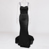Elegant V Neck Backless Mermaid Dress