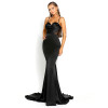 Elegant V Neck Backless Mermaid Dress