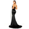 Elegant V Neck Backless Mermaid Dress