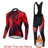 2020 Pro Team Winter Thermal Fleece Cycling Clothes Men Long Sleeve