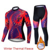 2020 Pro Team Winter Thermal Fleece Cycling Clothes Men Long Sleeve