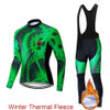 2020 Pro Team Winter Thermal Fleece Cycling Clothes Men Long Sleeve