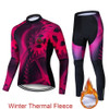 2020 Pro Team Winter Thermal Fleece Cycling Clothes Men Long Sleeve