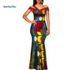 African Wax Print Dresses for Women Bazin Riche Summer Long Mermaid Dress Traditional African Clothing Vestidos Party WY3288 African Wax Print Dresses for Women Bazin Riche Summer Long Mermaid Dress Traditional African Clothing Vestidos Party WY3288