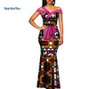 African Wax Print Dresses for Women Bazin Riche Summer Long Mermaid Dress Traditional African Clothing Vestidos Party WY3288 African Wax Print Dresses for Women Bazin Riche Summer Long Mermaid Dress Traditional African Clothing Vestidos Party WY3288