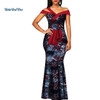 African Wax Print Dresses for Women Bazin Riche Summer Long Mermaid Dress Traditional African Clothing Vestidos Party WY3288 African Wax Print Dresses for Women Bazin Riche Summer Long Mermaid Dress Traditional African Clothing Vestidos Party WY3288