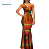 African Wax Print Dresses for Women Bazin Riche Summer Long Mermaid Dress Traditional African Clothing Vestidos Party WY3288 African Wax Print Dresses for Women Bazin Riche Summer Long Mermaid Dress Traditional African Clothing Vestidos Party WY3288