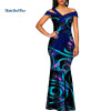 African Wax Print Dresses for Women Bazin Riche Summer Long Mermaid Dress Traditional African Clothing Vestidos Party WY3288 African Wax Print Dresses for Women Bazin Riche Summer Long Mermaid Dress Traditional African Clothing Vestidos Party WY3288