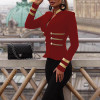 Stylish Stand-Up Collar Zipper Double-Breasted Suit