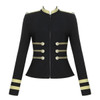 Stylish Stand-Up Collar Zipper Double-Breasted Suit