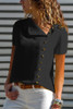 V Neck  Single Breasted  Plain  Blouses V Neck  Single Breasted  Plain  Blouses