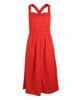 Sexy Strap Buttoned Waist Pleated Dress