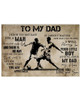To My Dad From Son Horizontal Poster