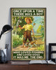 Once upon a time, there was a boy who loved fishing and dogs Poster