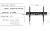 LVDIBAO Universal TV Wall Mount Fixed Bracket For 26''-55'' Flat Screen Load Up To 50 kg Monitor Wall Mount Bracket