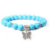Handmade Natural Stone Lotus Ohm Buddha Beads Bracelet Pink Zebra Stone Lotus Charm Bracelet for Women Men Yoga  Jewelry Gifts