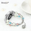 Luminous Bracelet Strap for apple watch 44 mm 40mm women Watchband for apple watch strap 42mm 38mm band Jewelry iwatch Accessory