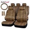 AUTOYOUTH Luxury Leopard Print Car Seat Cover Universal Fit  Seat Belt Pads,and 15" Universal Steering Wheel Car Seat Protector AUTOYOUTH Luxury Leopard Print Car Seat Cover Universal Fit  Seat Belt Pads,and 15" Universal Steering Wheel Car Seat Protector
