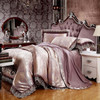Luxury Silk Bedding Set Embroidery Bed Linens Tencel Satin Bed Sheet Set Jacquard Bedclothes Queen/King Size Bed cover 4/6pcs