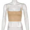 Women Khaki Top Sleeveless Women Crop Tops Straps Sexy Backless Summer Tank Top Cropped Short Fashion Casual Woman Clothes