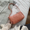 Crocodile Pattern Baguette Handbag for Women 2020 Candy Color Chain Ladies Small Shoulder Bags Fashion Design Leather Armpit Bag Crocodile Pattern Baguette Handbag for Women 2020 Candy Color Chain Ladies Small Shoulder Bags Fashion Design Leather Armpit Bag