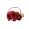 Peral  Baby Headbands Flower For Girls Handmade Bundle Nylon Elastic  Hair Band Baby Hairband Headdress Newborn Hair Accessories