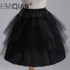 Short Petticoats 3 Layers Hoopless Short Flower Girl Formal Dress Crinoline for Wedding Underskirt