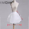 Short Petticoats 3 Layers Hoopless Short Flower Girl Formal Dress Crinoline for Wedding Underskirt