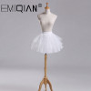 Short Petticoats 3 Layers Hoopless Short Flower Girl Formal Dress Crinoline for Wedding Underskirt