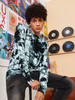 Men Tie Dye Crew Neck Sweater