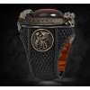 Classic Men Red Crystal Stainless Dragon Ring