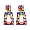 Hanging Colorful Crystals Dangle Drop Earrings