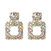 Hanging Colorful Crystals Dangle Drop Earrings