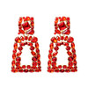 Hanging Colorful Crystals Dangle Drop Earrings