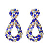 Hanging Colorful Crystals Dangle Drop Earrings