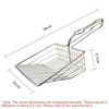 Metal Cat Litter Scoop Hollow Pet Cat Toilet Scooper with Long Handle